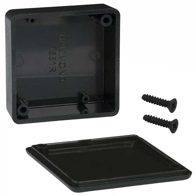 BOX ABS BLACK 1.97"L X 1.97"W