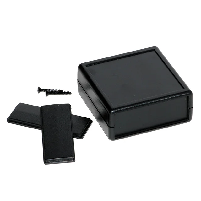 BOX PLASTIC BLK 2.65"L X 2.61"W