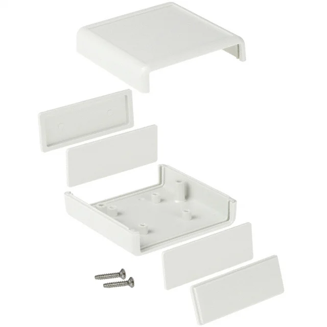 BOX PLASTIC GRAY 2.65"L X 2.61"W