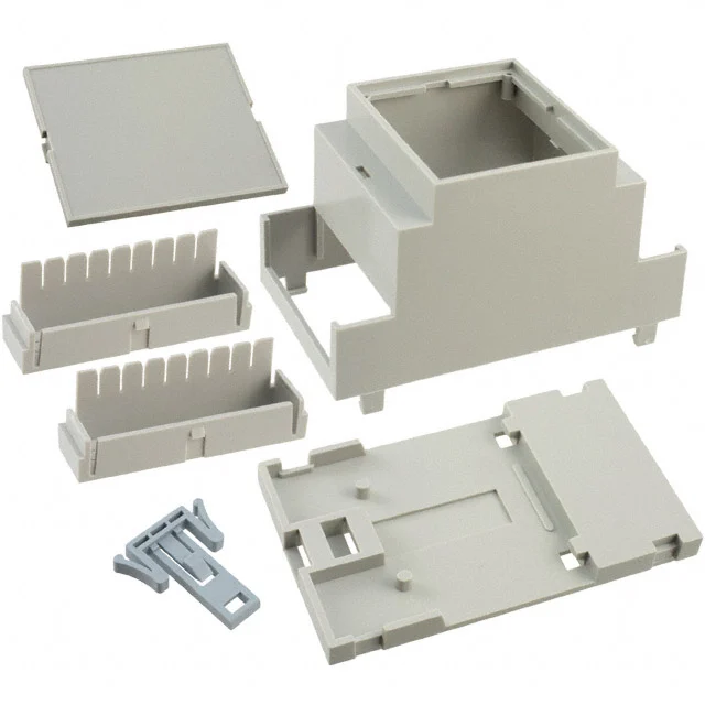 BOX ABS/PC GRAY 3.55"L X 2.1"W