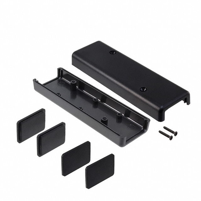 BOX PLASTIC BLK 4.49"L X 1.41"W