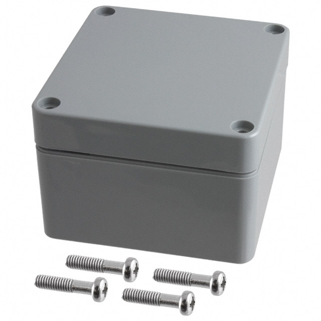 BOX ABS GRAY 3.23"L X 3.15"W