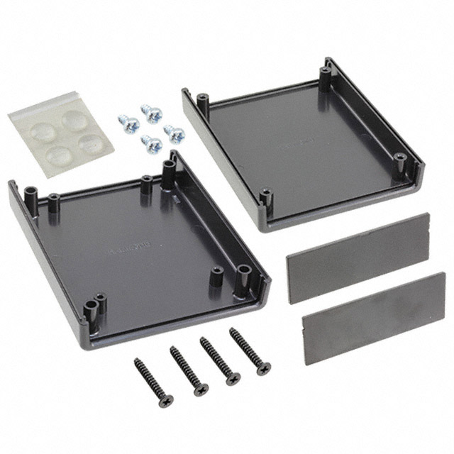 BOX PLASTIC BLK 3.75"L X 3.04"W