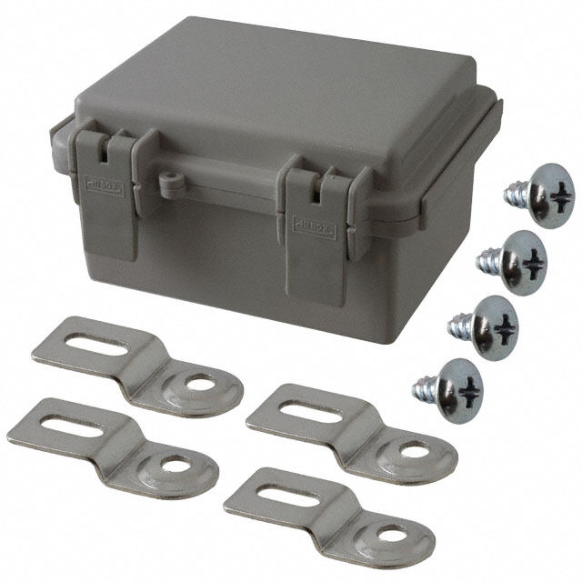 BOX ABS GRAY 5.11"L X 3.93"W