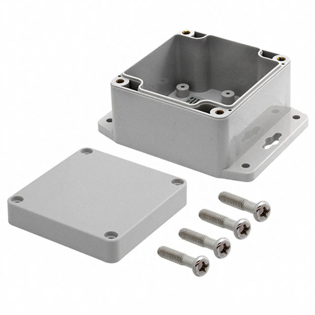 BOX PLASTIC GRAY 3.28"L X 3.2"W