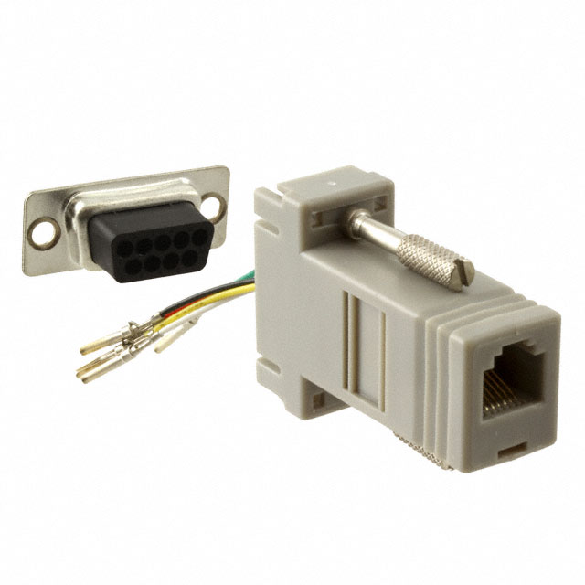 CONN ADAPTER RJ-12 TO DB9 FEMALE CONN ADAPTER RJ-12 TO DB9 FEMALE