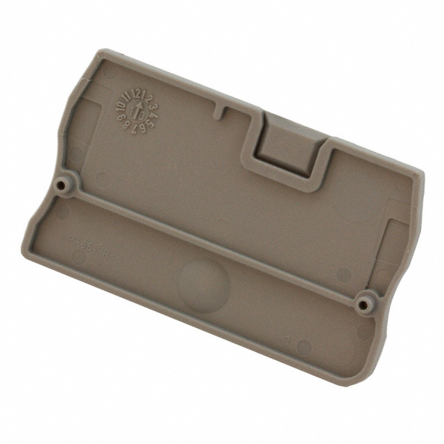 CONN TERM BLK END PLATE GRAY