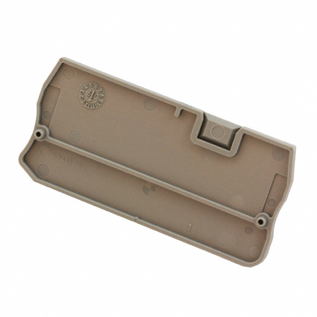 CONN TERM BLK END PLATE GRAY