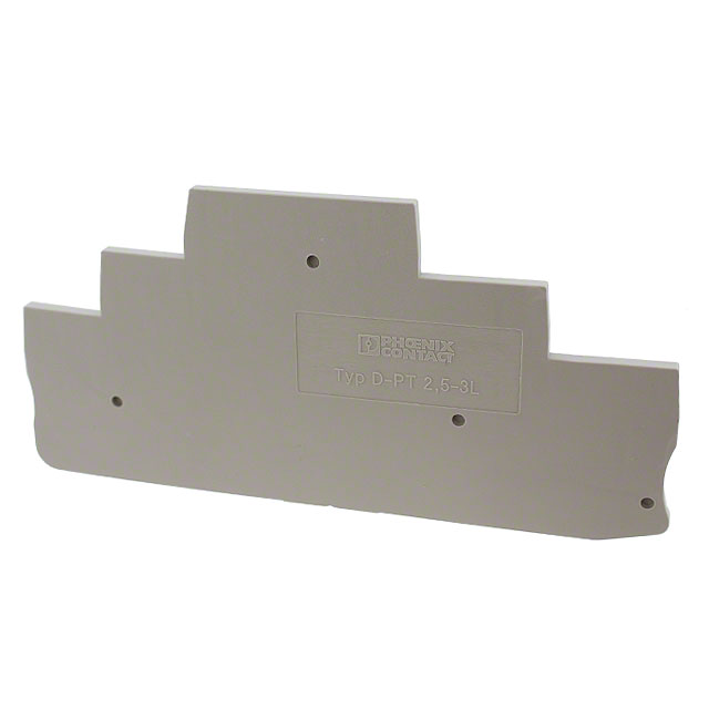 CONN TERM BLK END PLATE RAIL GRY