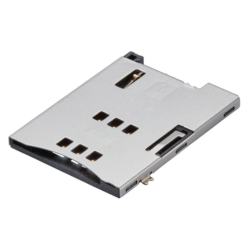 CONN SIM CARD R/A SMD