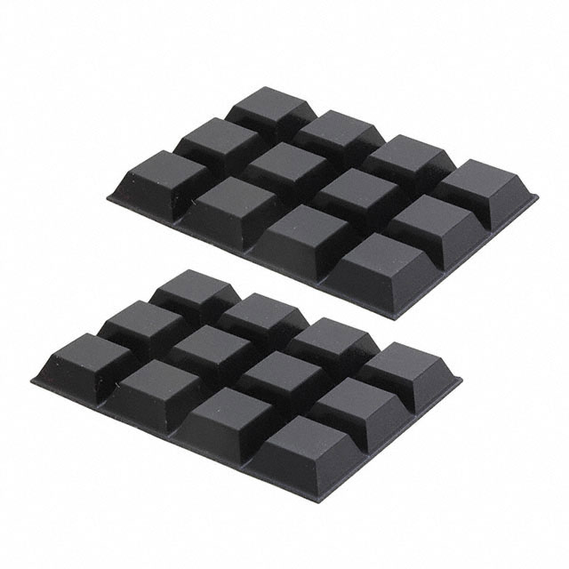 FEET RUBBER .81" X .30" BLK 1=24