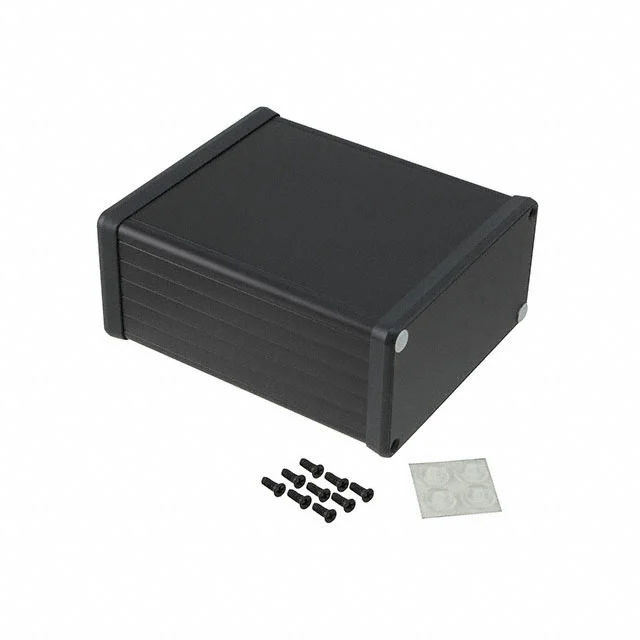 BOX ALUM BLACK 4.72"L X 4.06"W