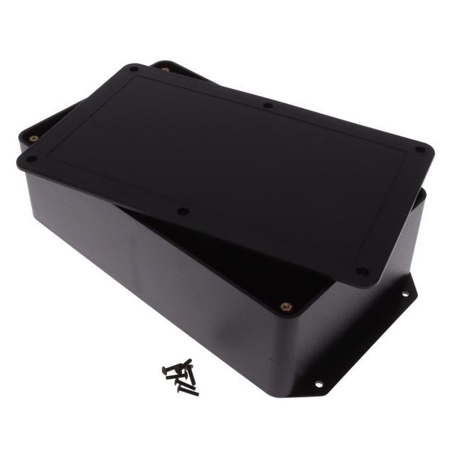 BOX ABS BLACK 10.151"L X 6.151"W