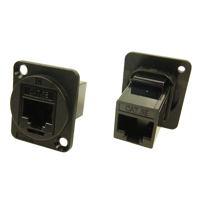 FT CAT5E RJ45 CSK BLACK