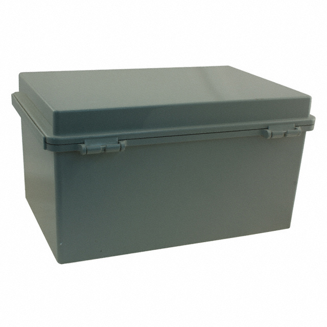 BOX ABS GRAY 11.81"L X 7.87"W