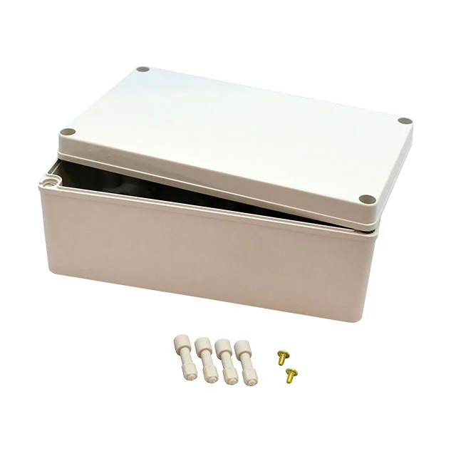 BOX PLASTIC GRAY 9.84"L X 5.91"W