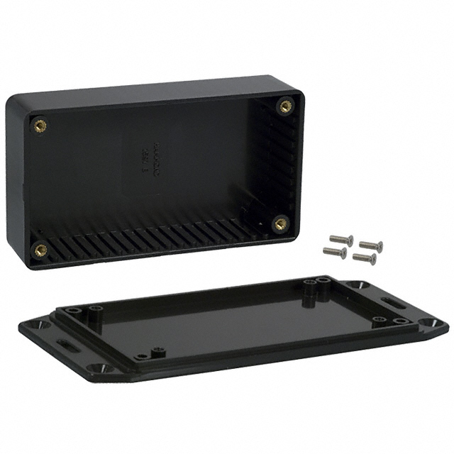 BOX PLASTIC BLK 4.41"L X 2.44"W