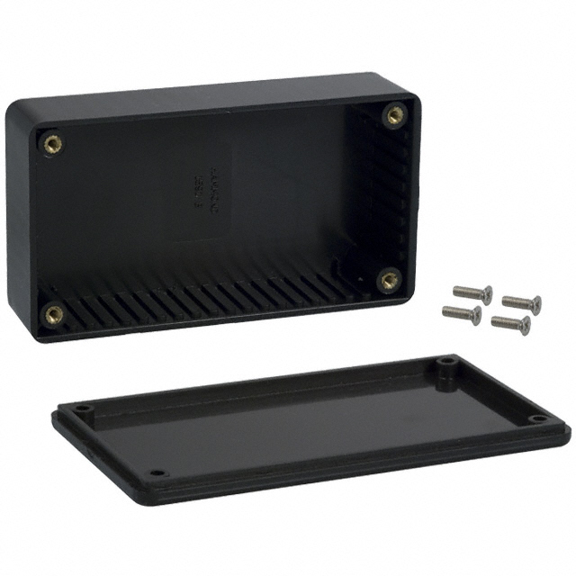 BOX PLASTIC BLK 4.41"L X 2.44"W