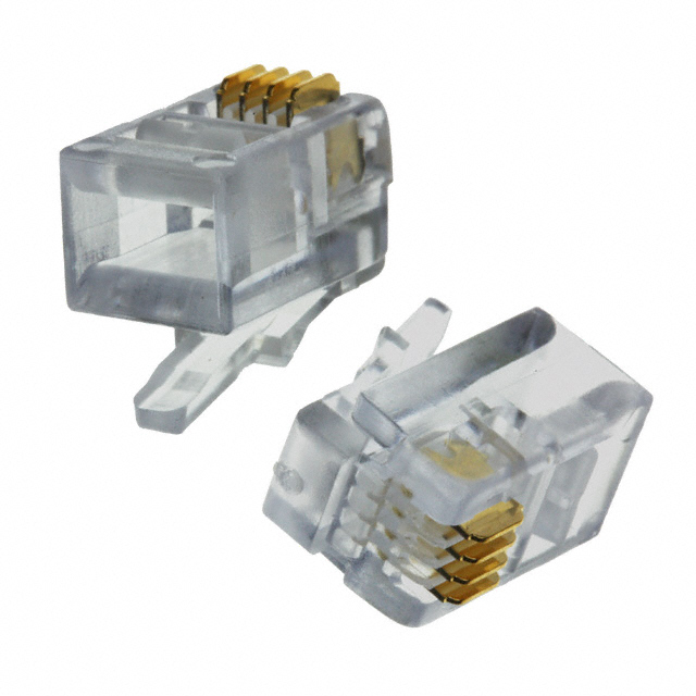 CONN MOD PLUG 4P4C UNSHIELDED