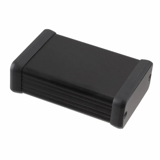 BOX ALUM BLACK 3.15"L X 2.13"W