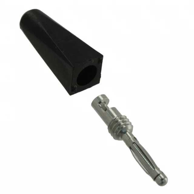 CONN BANANA PLUG MINI SLDR BLACK