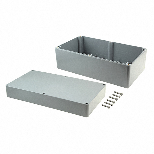 BOX ABS GRAY 14.128"L X 7.845"W