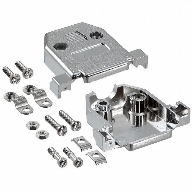 CONN BACKSHELL 15POS 180DEG SHLD