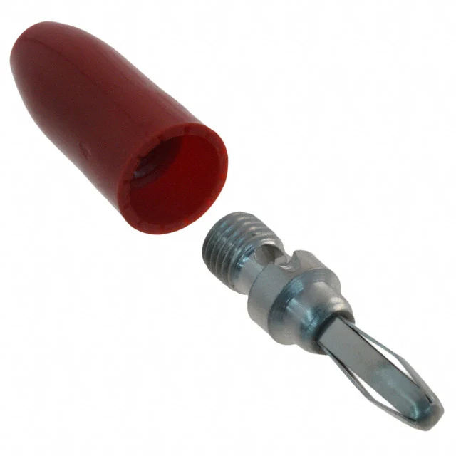 CONN BANANA PLUG SOLDERLESS RED