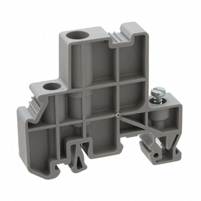 CONN TERM BLK END BRCKT RAIL GRY CONN TERM BLK END BRCKT RAIL GRY