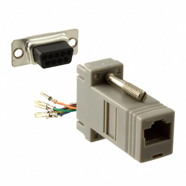 CONN ADAPTER RJ-45 TO DB9 FMALE