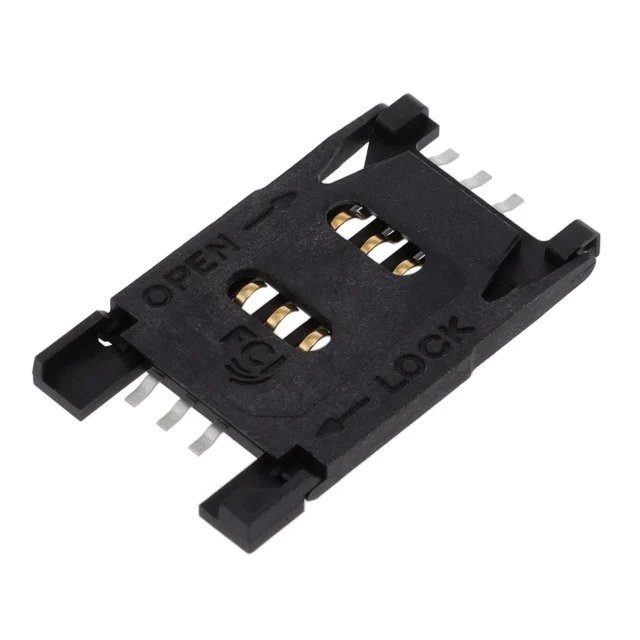 CONN SIM CARD R/A SMD