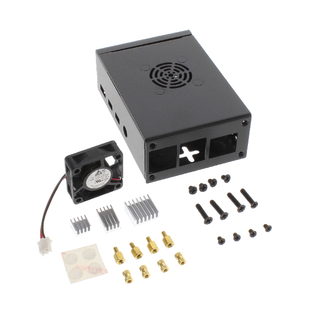 CASE ALUM BLK 3.540"LX2.630"W