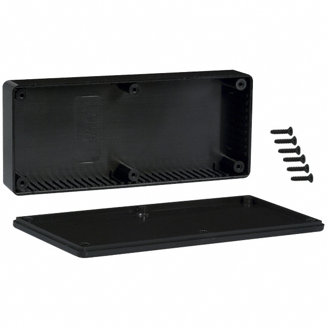 BOX PLASTIC BLK 6.52"L X 2.79"W