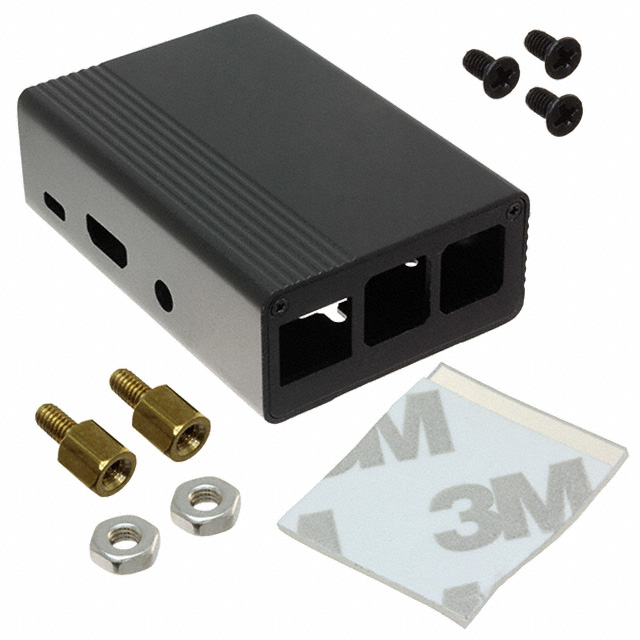 CASE ALUM BLK 4.055"LX1.614"W