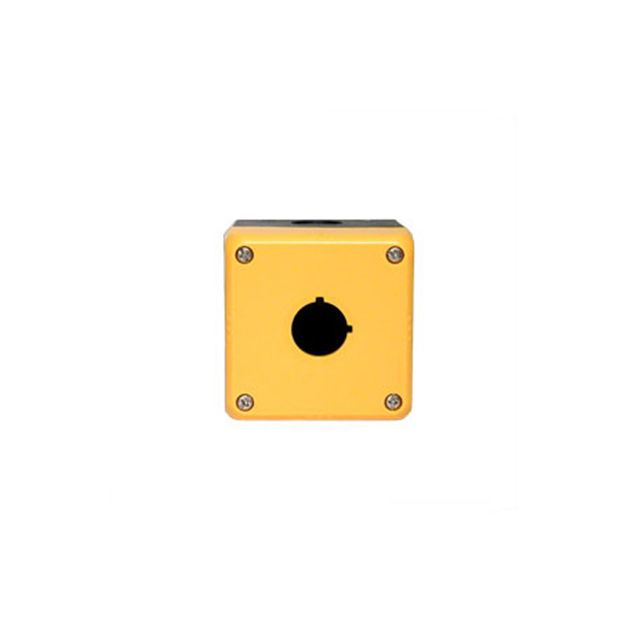 ENCLOSURE 1 HOLE BOX YELLOW