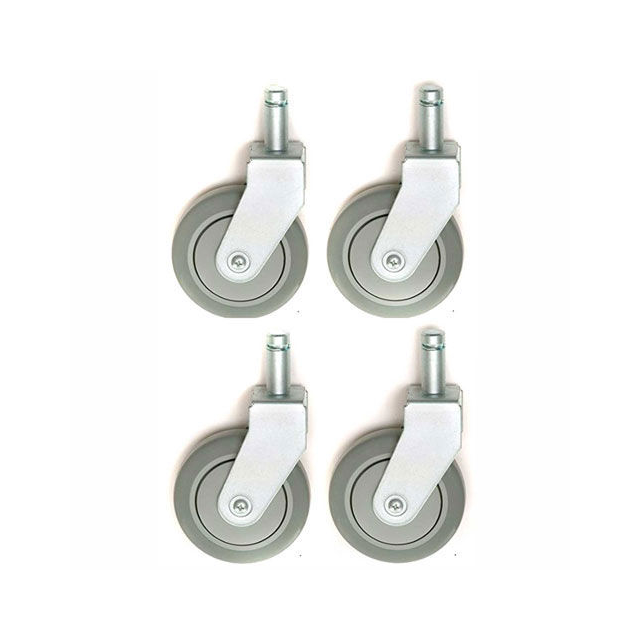 5" RIGID STEM CASTERS, POLYURETH