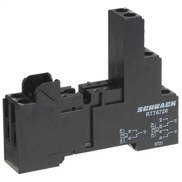 RELAY SOCKET 8 POSITION DIN RAIL
