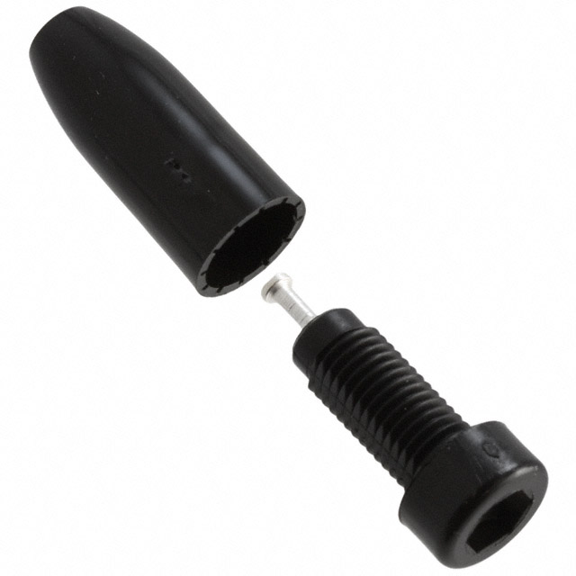 CONN TIP JACK TURRET BLACK