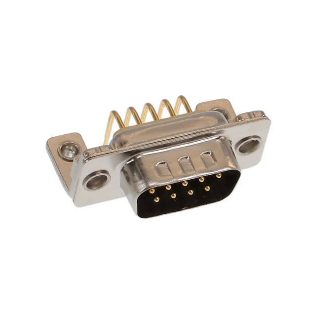 CONN D-SUB PLUG 9POS R/A SOLDER