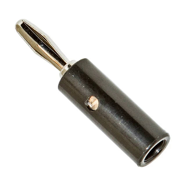 CONN BANANA PLUG SLDRLESS BLACK CONN BANANA PLUG SLDRLESS BLACK