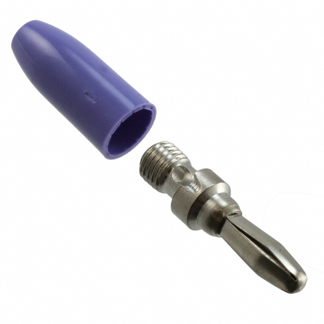 CONN BANANA PLUG SLDRLESS VIOLET