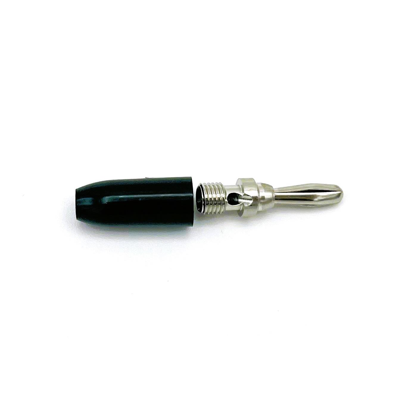 CONN BANANA PLUG SLDRLESS BLACK