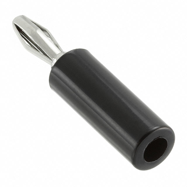 CONN BANANA PLUG SLDRLESS BLACK CONN BANANA PLUG SLDRLESS BLACK