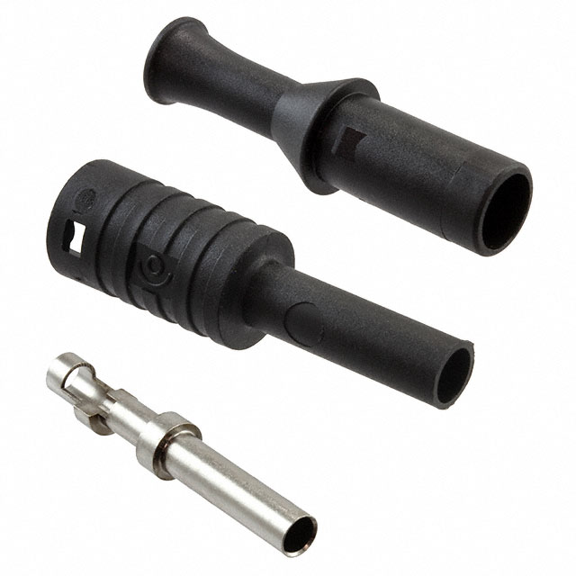 CONN BANANA JACK SOLDER BLACK