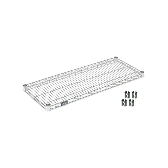 WIRE SHELF W/CLIPS, 60"W X 14"D