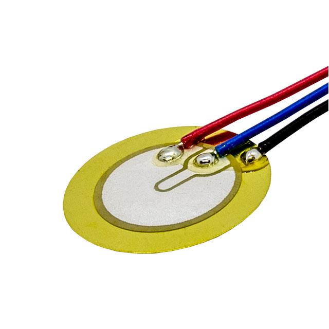PIEZO DISC 21X.18MM, LEAD WIRES