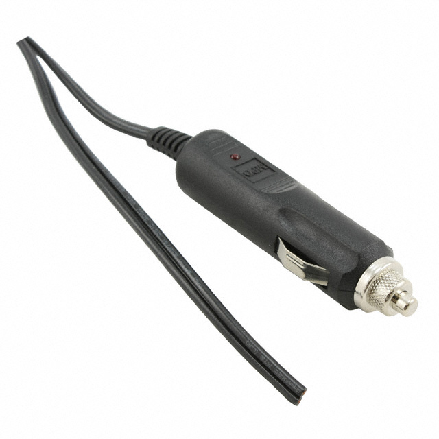 AUTO CBL ASSY W/PLG 12V 5A W/LED