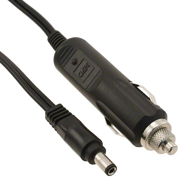 AUTO CBL ASSY W/PLG 12V 5A W/LED