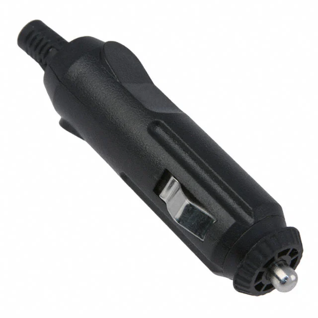 AUTO PWR PLUG 12V 2A W/LED BLACK