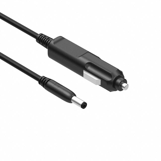 AUTO CBL ASSY W/PLUG 7.5A 6' BLK